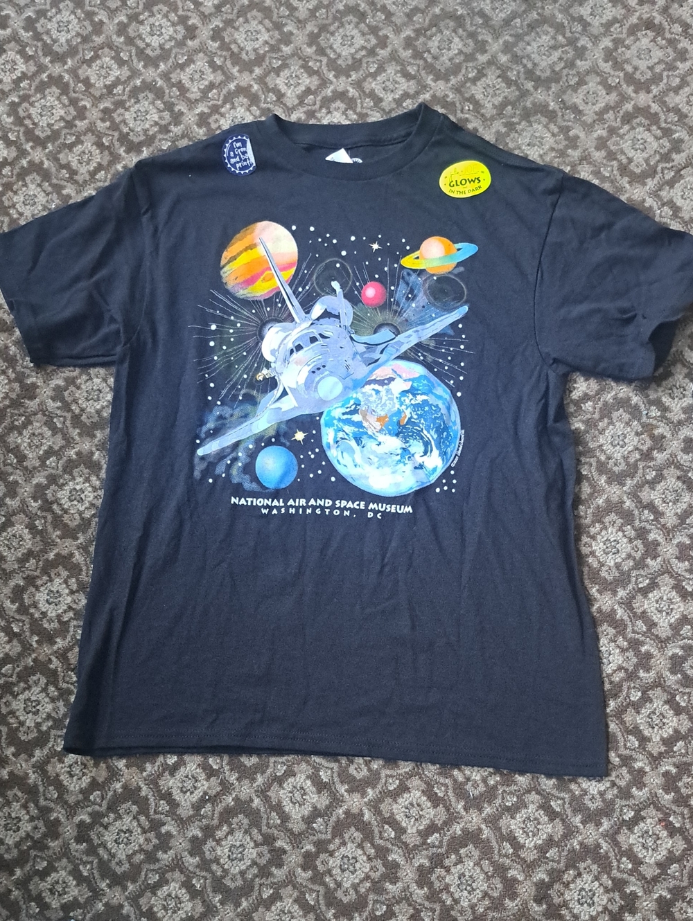 Kids Black Space Shuttle Graphic Tee - National Air and Space Museum